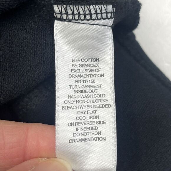 QUACKER FACTORY Cat Lady Bedazzled Rhinestone Classic Sweatshirt Black Size 3X - Picture 9 of 12